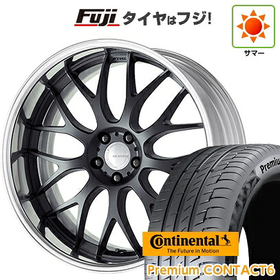【新品国産車用5穴114.3】 夏タイヤ ホイール4本セット 245/40R21 コンチネンタル コンチ プレミアムコンタクト6(限定2024年製) WORK ワーク グノーシスRX RXM 9J 21インチ(送料無料)