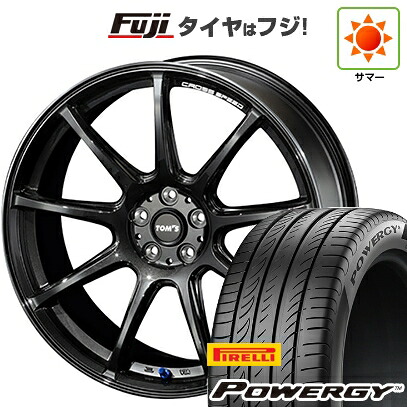 【新品国産車用5穴100】 夏タイヤ ホイール4本セット 245/45R19 ピレリ パワジー TOMS トムス(トヨタ車専用) クロススピード 8.5J 19インチ(送料無料)
