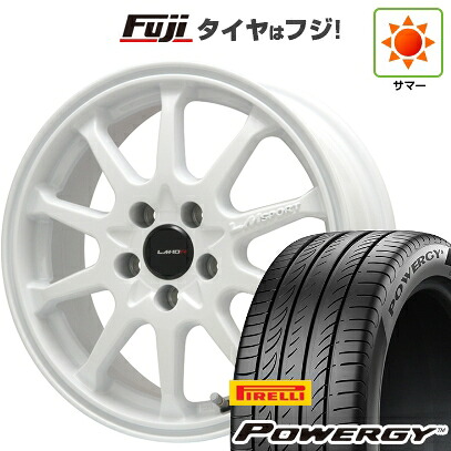 【新品】セレナ 夏タイヤ ホイール4本セット 195/65R15 ピレリ パワジー レアマイスター LMスポーツ LM-10R(ホワイト) 6J 15インチ(送料無料)