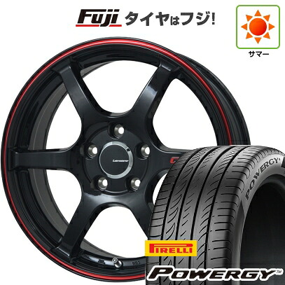 【新品】ライズ/ロッキー（ハイブリッド） 夏タイヤ ホイール4本セット 195/60R17 ピレリ パワジー レアマイスター CS-V6(グロスブラック/レッドライン) 7J 17インチ(送料無料)