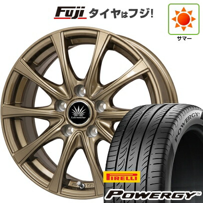 【新品】セレナ 夏タイヤ ホイール4本セット 195/65R15 ピレリ パワジー プレミックス アマルフィV Jr(ブロンズ) 6J 15インチ(送料無料)