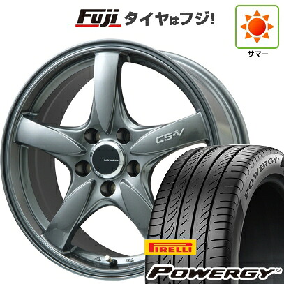 【新品国産車用5穴114.3】 夏タイヤ ホイール4本セット 215/60R17 ピレリ パワジー レアマイスター CS-V(ガンメタ) 7.5J 17インチ(送料無料)