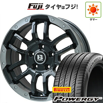 【新品】フリード クロスター 夏タイヤ ホイール4本セット 205/45R17 ピレリ パワジー ビッグウエイ B-LUGNAS FRD(マットブラック/ブラッククリアリム) 7J 17インチ(送料無料)