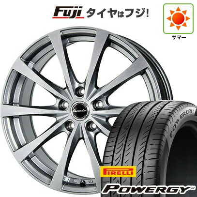 【新品国産車用5穴100】 夏タイヤ ホイール4本セット 225/40R18 ピレリ パワジー ホットスタッフ エクシーダー E03【限定】 7.5J 18インチ(送料無料)|フジコーポレーション