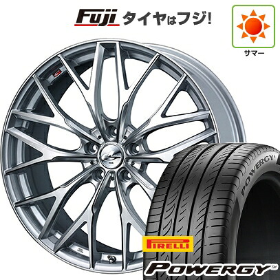 【新品国産車用5穴114.3】 夏タイヤ ホイール4本セット 225/45R19 ピレリ パワジー WEDS ウェッズ レオニス MX 7J 19インチ(送料無料)