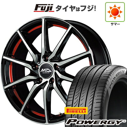【新品国産車用5穴114.3】 夏タイヤ ホイール4本セット 205/50R17 ピレリ パワジー MID WHEELS RX810 7J 17インチ(送料無料)