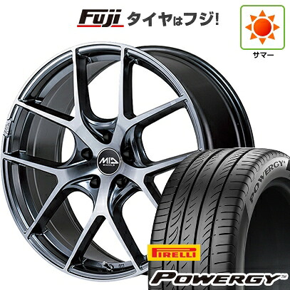 【新品国産車用5穴114.3】 夏タイヤ ホイール4本セット 235/60R18 ピレリ パワジー MID WHEELS MID EXCLUSIVE 025F RN 7J 18インチ(送料無料)