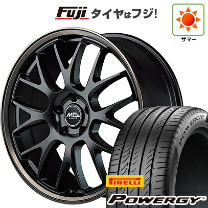 【新品国産車用5穴114.3】 夏タイヤ ホイール4本セット 215/50R18 ピレリ パワジー MID WHEELS MID EXCLUSIVE 820F 7J 18インチ(送料無料)