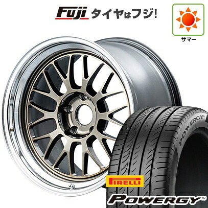 【新品国産車用5穴100】 夏タイヤ ホイール4本セット 225/40R18 ピレリ パワジー RAYS レイズ ボルクレーシング 21A spec-SR 8.5J 18インチ(送料無料)
