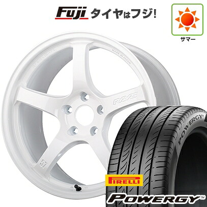【新品国産車用5穴114.3】 夏タイヤ ホイール4本セット 215/55R17 ピレリ パワジー RAYS レイズ グラムライツ 57CR LIMITED (OXZ) 7J 17インチ(送料無料)
