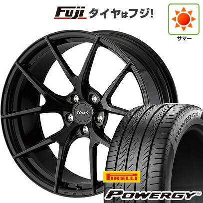 【新品国産車用5穴114.3】 夏タイヤ ホイール4本セット 225/45R19 ピレリ パワジー TOMS トムス(トヨタ車専用) TWF03 8.5J 19インチ(送料無料)