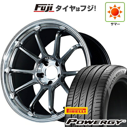 【新品国産車用5穴100】 夏タイヤ ホイール4本セット 225/40R19 ピレリ パワジー ヨコハマ アドバンレーシング RZ-DF2 8.5J 19インチ(送料無料)