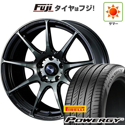 【新品国産車用5穴100】 夏タイヤ ホイール4本セット 225/40R18 ピレリ パワジー WEDS ウェッズスポーツ SA-99R 8.5J 18インチ(送料無料) 104,600円