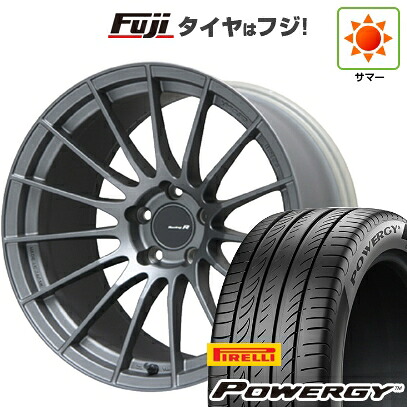 【新品国産車用5穴100】 夏タイヤ ホイール4本セット 225/40R18 ピレリ パワジー ENKEI エンケイ Racing Revolution RS-05RR 8.5J 18インチ(送料無料)｜フジコーポレーション