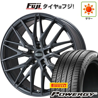 【新品】フリード クロスター 夏タイヤ ホイール4本セット 205/45R17 ピレリ パワジー プレミックス MER XMESH ディープグレー 7J 17インチ(送料無料)