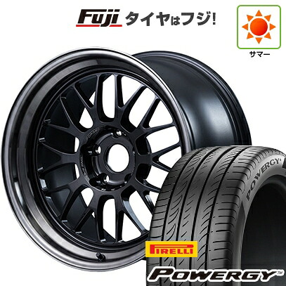 【新品国産車用5穴100】 夏タイヤ ホイール4本セット 225/40R18 ピレリ パワジー RAYS レイズ ボルクレーシング 21A spec-PW 8.5J 18インチ(送料無料)