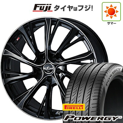 【新品国産車用5穴114.3】 夏タイヤ ホイール4本セット 195/60R16 ピレリ パワジー WEDS ウェッズ レオニス JG BK/SCマシニング 6.5J 16インチ(送料無料)｜フジコーポレーション