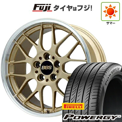 【新品国産車用5穴114.3】 夏タイヤ ホイール4本セット 215/50R17 ピレリ パワジー BBS JAPAN RG-R 7J 17インチ(送料無料)｜フジコーポレーション