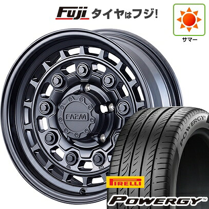 【新品国産車用5穴114.3】 夏タイヤ ホイール4本セット 215/65R16 ピレリ パワジー モーターファーム ローグナイン 7J 16インチ(送料無料)