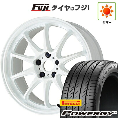 【新品国産車用5穴100】 夏タイヤ ホイール4本セット 225/40R18 ピレリ パワジー WORK ワーク エモーション ZR10 8.5J 18インチ(送料無料)