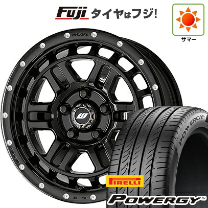 【新品国産車用5穴114.3】 夏タイヤ ホイール4本セット 215/65R16 ピレリ パワジー WORK ワーク クラッグ ティーグラビックII MC+ 7J 16インチ(送料無料)