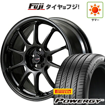 【新品国産車用5穴100】 夏タイヤ ホイール4本セット 205/50R17 ピレリ パワジー MID WHEELS MID RACING R10 EVO 7.5J 17インチ(送料無料)｜フジコーポレーション