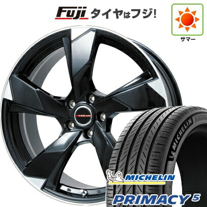 【新品国産車用5穴114.3】 夏タイヤ ホイール4本セット 245/45R20 ミシュラン プライマシー5 プレミックス ヴェランV(グロスブラック/リムポリッシュ) 8.5J 20インチ(送料無料)