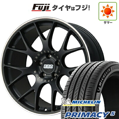 【新品国産車用5穴114.3】 夏タイヤ ホイール4本セット 245/45R20 ミシュラン プライマシー5 BBS GERMANY CH-R サテンブラック 8.5J 20インチ(送料無料)