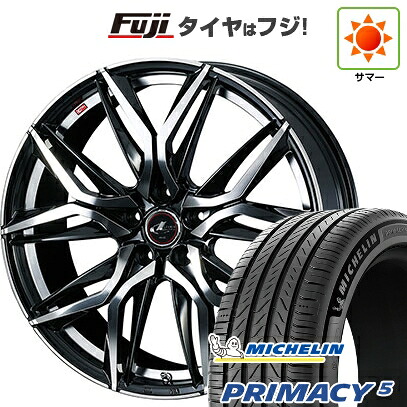 【新品国産車用5穴114.3】 夏タイヤ ホイール4本セット 245/45R20 ミシュラン プライマシー5 WEDS ウェッズ レオニス LM 8.5J 20インチ(送料無料)