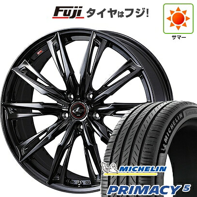 【新品国産車用5穴114.3】 夏タイヤ ホイール4本セット 245/45R20 ミシュラン プライマシー5 WEDS ウェッズ レオニス GX 8.5J 20インチ(送料無料)