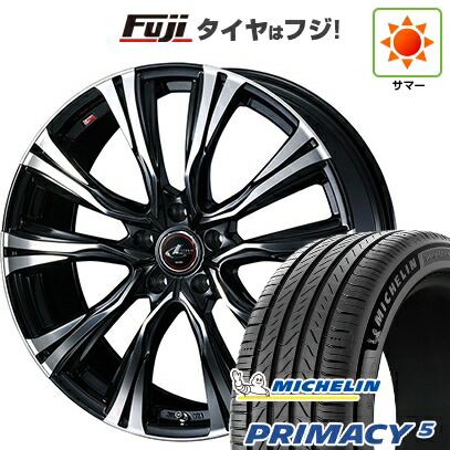 【新品国産車用5穴114.3】 夏タイヤ ホイール4本セット 245/45R20 ミシュラン プライマシー5 WEDS ウェッズ レオニス VR 8.5J 20インチ(送料無料) 162,250円