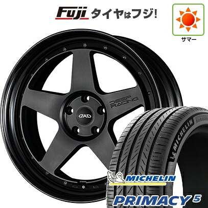 【新品国産車用5穴114.3】 夏タイヤ ホイール4本セット 245/40R21 ミシュラン プライマシー5 ギャルソン ディープレーシング 9J 21インチ(送料無料)