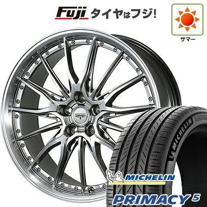 【新品国産車用5穴114.3】 夏タイヤ ホイール4本セット 245/40R21 ミシュラン プライマシー5 トピー ドルフレン ヒューバー 8.5J 21インチ(送料無料)