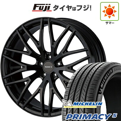 【新品国産車用5穴114.3】 夏タイヤ ホイール4本セット 245/45R20 ミシュラン プライマシー5 TOMS トムス(トヨタ車専用) TWF02 8.5J 20インチ(送料無料)
