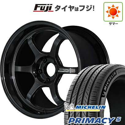 【新品国産車用5穴114.3】 夏タイヤ ホイール4本セット 245/45R20 ミシュラン プライマシー5 ヨコハマ アドバンレーシング R6 9J 20インチ(送料無料)|フジコーポレーション