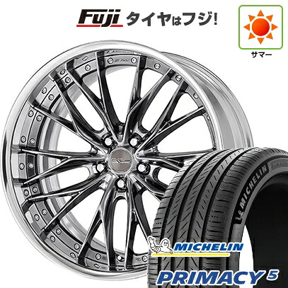【新品国産車用5穴114.3】 夏タイヤ ホイール4本セット 245/45R20 ミシュラン プライマシー5 WORK ワーク シュヴァート ブルネン 8.5J 20インチ(送料無料)