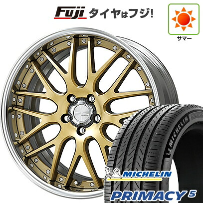 【新品国産車用5穴114.3】 夏タイヤ ホイール4本セット 245/45R20 ミシュラン プライマシー5 WORK ワーク ランベック LM1 8J 20インチ(送料無料)