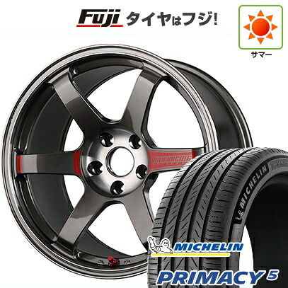 【新品国産車用5穴114.3】 夏タイヤ ホイール4本セット 245/45R20 ミシュラン プライマシー5 RAYS レイズ ボルクレーシング TE37 サーガ SL 9J 20インチ(送料無料)