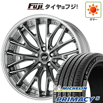 【新品国産車用5穴114.3】 夏タイヤ ホイール4本セット 245/45R20 ミシュラン プライマシー5 WORK ワーク バックレーベルジースト BSTX 8.5J 20インチ(送料無料)