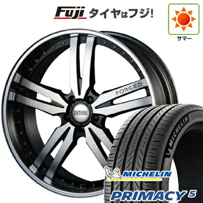 【新品国産車用5穴114.3】 夏タイヤ ホイール4本セット 245/45R20 ミシュラン プライマシー5 エムズスピード FORGEDデザイン 768 8.5J 20インチ(送料無料)
