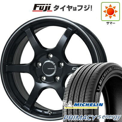 【新品】ライズ/ロッキー（ハイブリッド） 夏タイヤ ホイール4本セット 195/60R17 ミシュラン プライマシー5 エナジー レアマイスター CS-V6(グロスブラック/ラインポリッシュ) 7J 17インチ(送料無料)