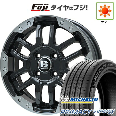 【新品】ライズ/ロッキー（ハイブリッド） 夏タイヤ ホイール4本セット 195/60R17 ミシュラン プライマシー5 エナジー ビッグウエイ B-LUGNAS FRD(マットブラック/ブラッククリアリム) 6.5J 17インチ(送料無料)