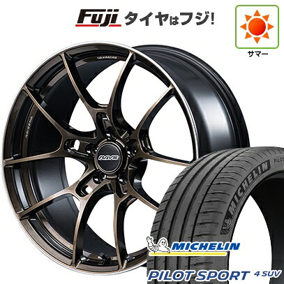 【新品】レクサスNX 2021/11- 夏タイヤ ホイール4本セット 235/50R20 ミシュラン パイロット スポーツ4 SUV RAYS レイズ ボルクレーシング G025 SZ EDITION 8.5J 20インチ(送料無料)