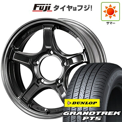 【新品】ジムニーシエラ/ジムニーノマド 夏タイヤ ホイール4本セット 215/70R16 ダンロップ グラントレック PT5 SSR ディバイド X03J 5.5J 16インチ(送料無料)