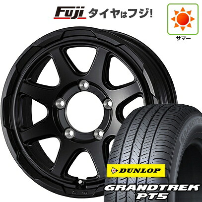【新品】ジムニーシエラ/ジムニーノマド 夏タイヤ ホイール4本セット 225/70R16 ダンロップ グラントレック PT5 WEDS ウェッズアドベンチャー スタットベルク 6J 16インチ(送料無料)｜フジコーポレーション
