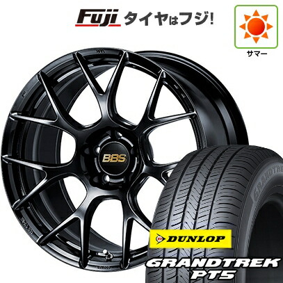 【新品国産車用5穴114.3】 夏タイヤ ホイール4本セット 225/55R19 ダンロップ グラントレック PT5 BBS JAPAN RE-V7 8J 19インチ(送料無料)
