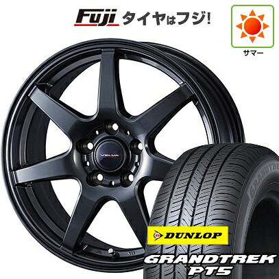 【新品国産車用5穴114.3】 夏タイヤ ホイール4本セット 225/55R19 ダンロップ グラントレック PT5 WEDS ウェッズ ヴェルバ ワンダー 7.5J 19インチ(送料無料)|フジコーポレーション