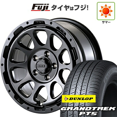 【新品】デリカD5 夏タイヤ ホイール4本セット 225/70R16 ダンロップ グラントレック PT5 モーターファーム ファームD10 7J 16インチ(送料無料)｜フジコーポレーション