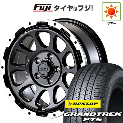 【新品】デリカD5 夏タイヤ ホイール4本セット 225/70R16 ダンロップ グラントレック PT5 モーターファーム ファームD10 7J 16インチ(送料無料)|フジコーポレーション