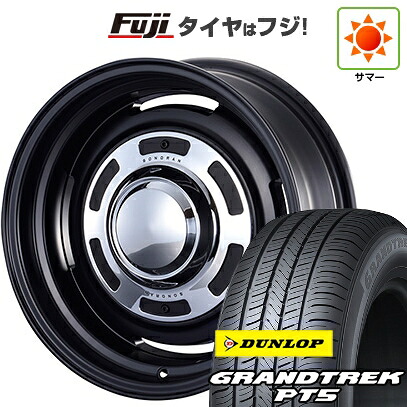 【新品】ジムニーシエラ/ジムニーノマド 夏タイヤ ホイール4本セット 215/70R16 ダンロップ グラントレック PT5 モーターファーム ソノーラ 6J 16インチ(送料無料)｜フジコーポレーション